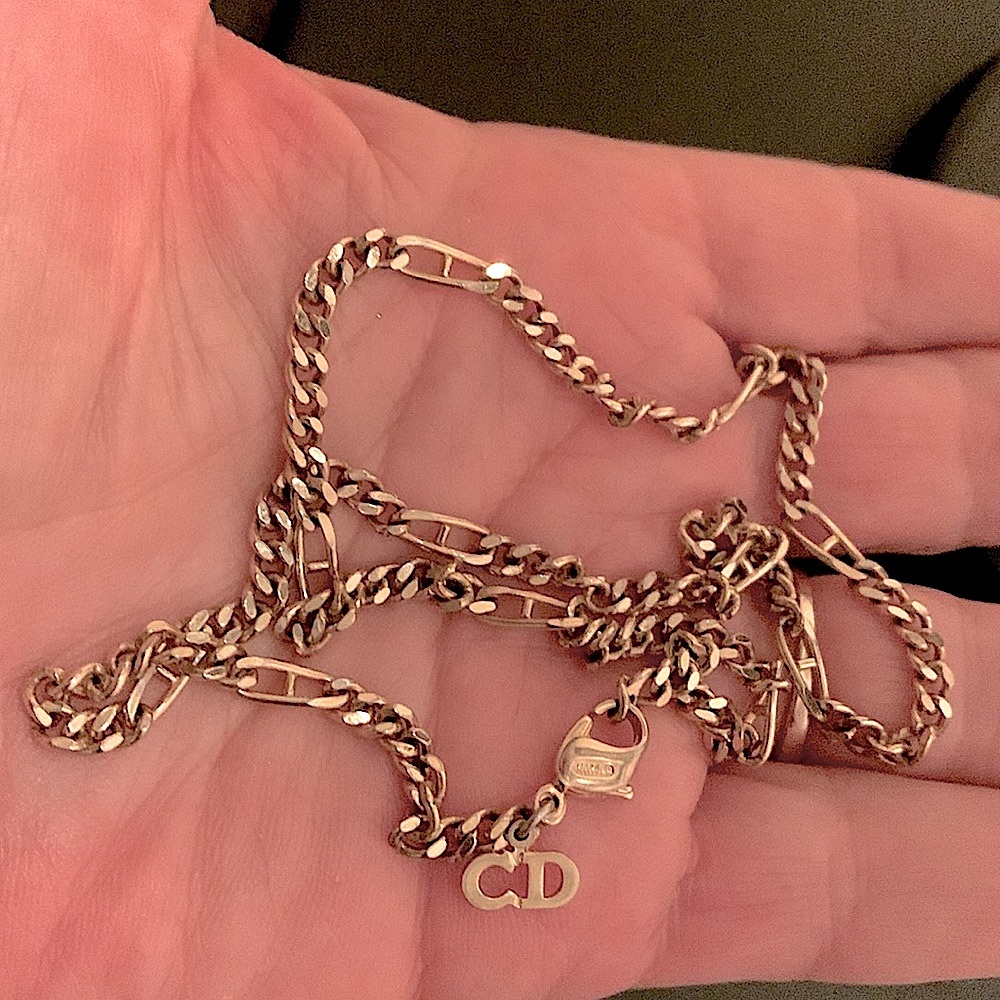 Christian Dior Vintage 70's Gold Figaro Chain Necklace Made In Germany Excellent - Picture 2 of 9